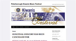 Desktop Screenshot of peterborough.kiwanismusicfestival.com