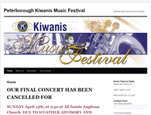 Tablet Screenshot of peterborough.kiwanismusicfestival.com