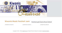 Desktop Screenshot of kiwanismusicfestival.com